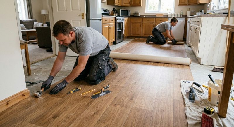 Linoleum Floor Installation in Rowlett, TX