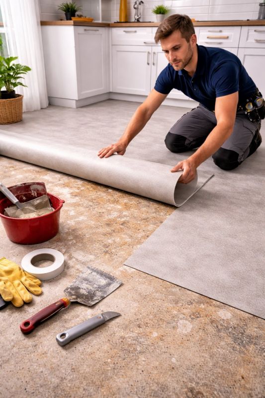 Linoleum Floor Installation in Wylie, TX