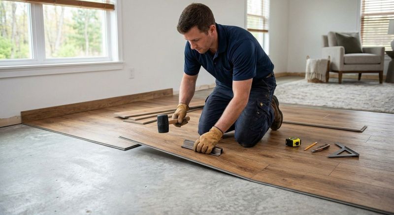 Luxury Vinyl Tile Installation in Denton County, TX
