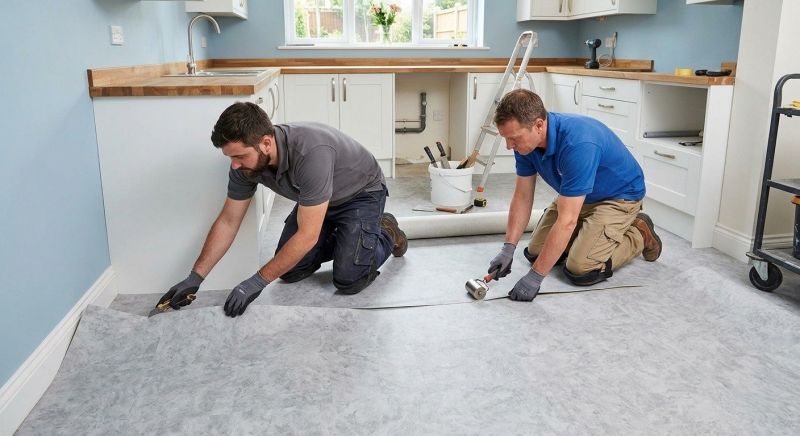 Sheet Linoleum Installation in Rowlett, TX