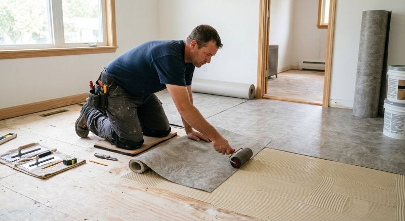 Sheet Vinyl Installation in Rowlett, TX