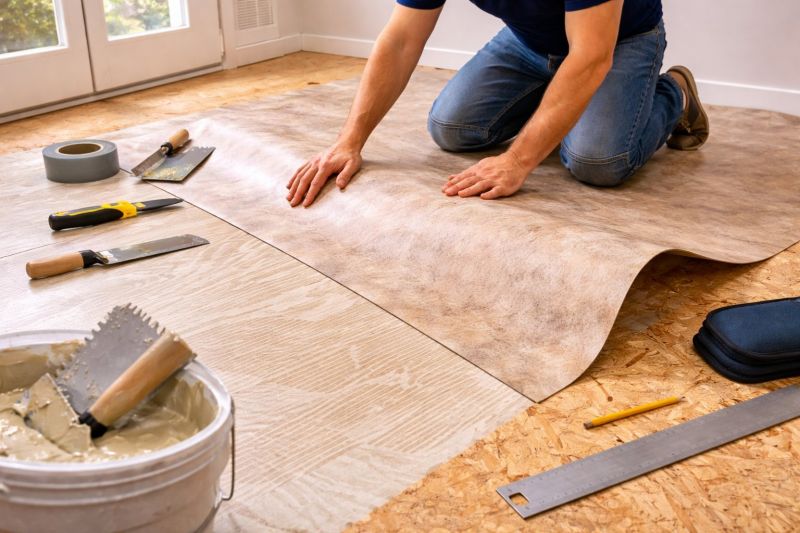 Sheet Vinyl Installation in Richardson, TX