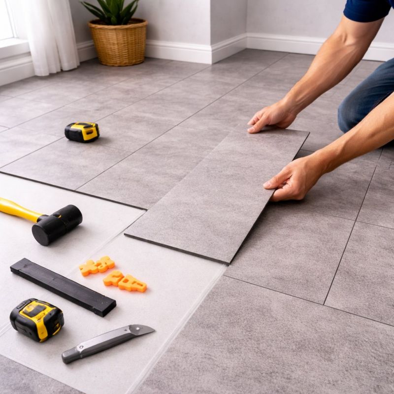 Vinyl Tile Installation in Rowlett, TX
